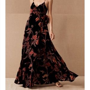 Hutch Porto Floral Velvet Dress, Small